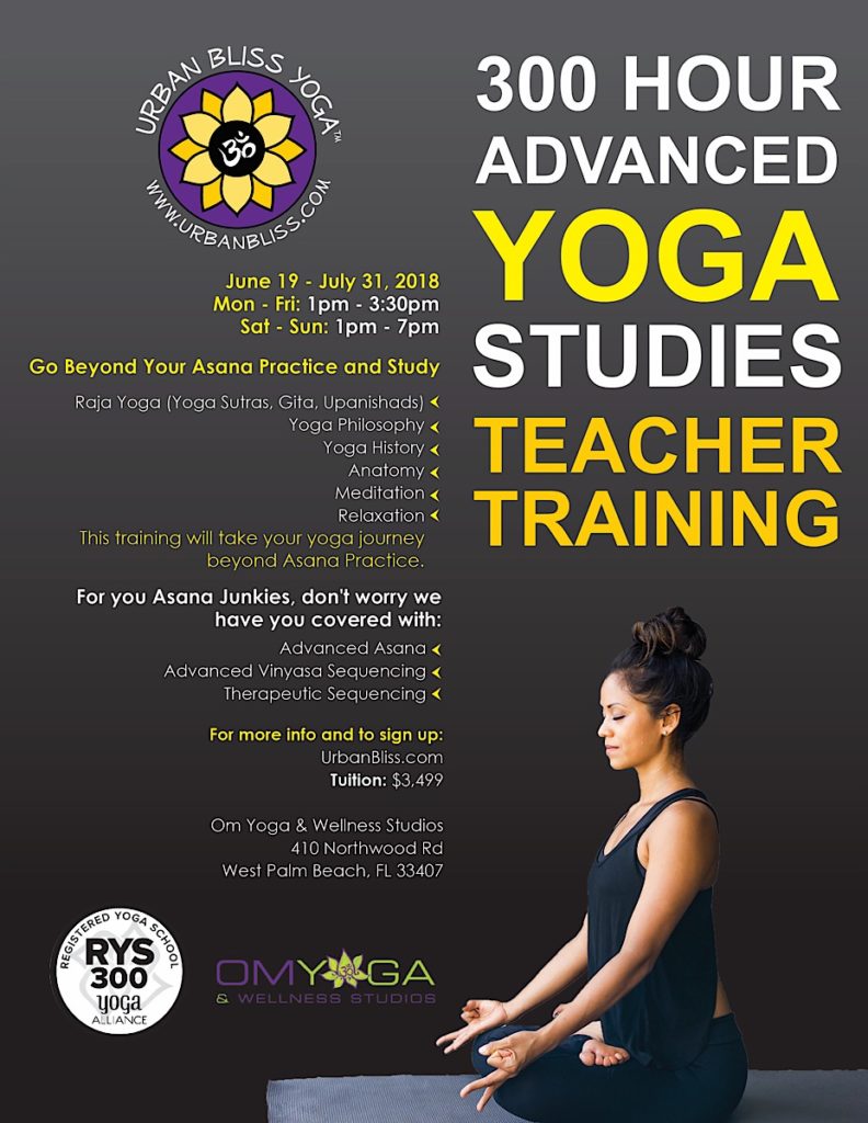 West Palm Beach Yoga Teacher Training – Urban Bliss Yoga